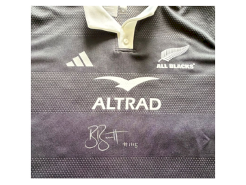 Signed Beauden Barrett All Black Jersey