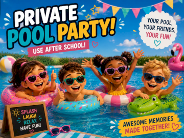 An afternoon's private School Pool Hire - Value: PRICELESS!