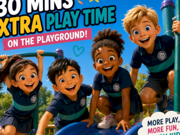 30 Minutes Extra Playtime – Be the Talk of the Playground! Value: PRICELESS!