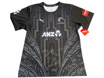 Silver Ferns Match T-Shirt signed by 2026 Commonwealth Games Gold Medal Team. VBalue: PRICELESS!
