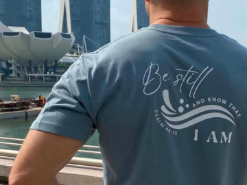 ScripTee NZ Ladies Psalm 46 Tee – Size Medium